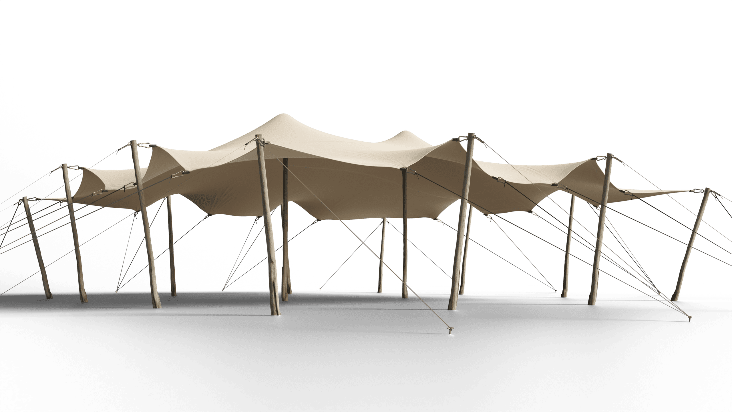 10m x 10m Bonga Stretch Tent Triflexx Doublecoated