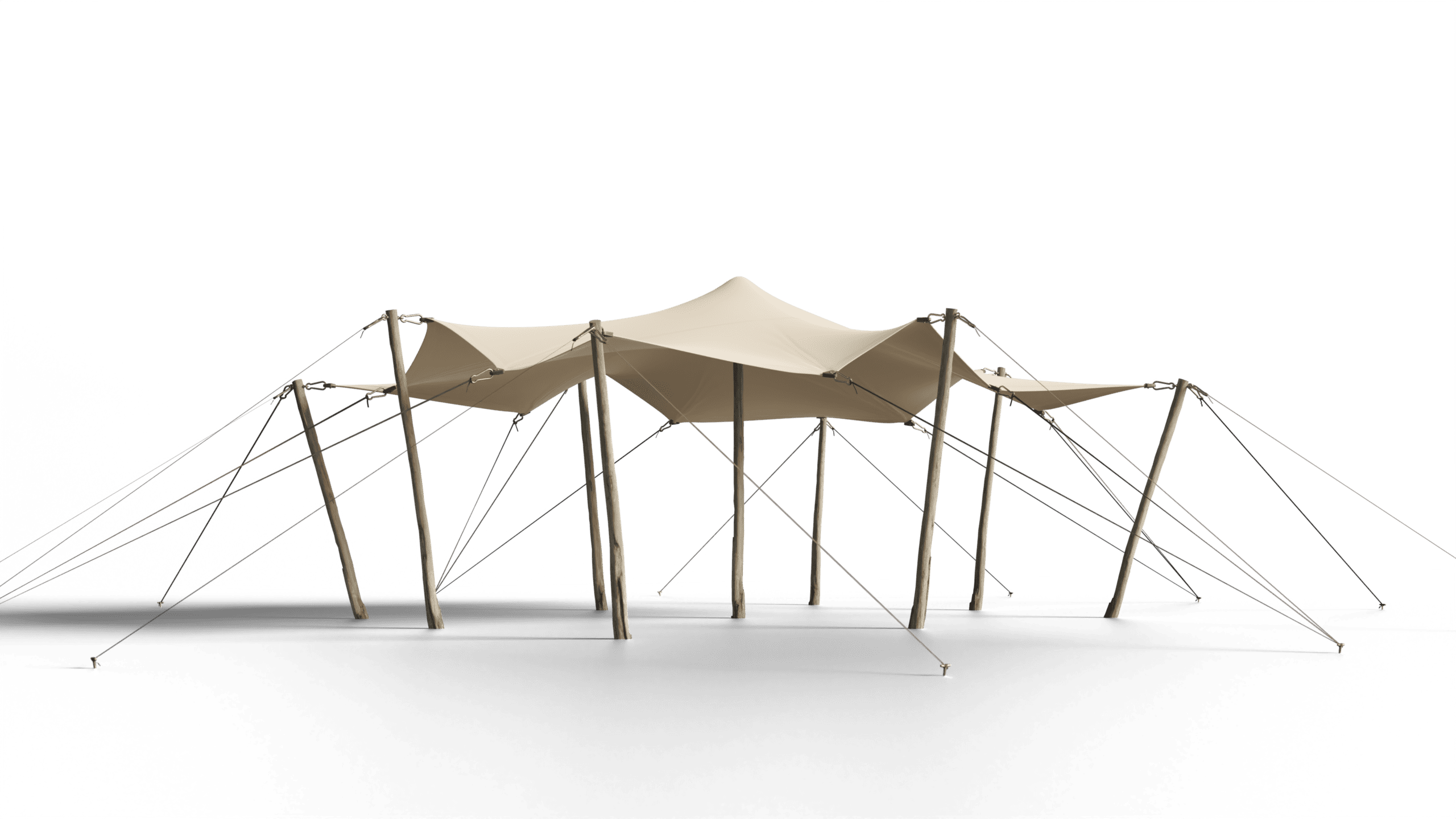 6.5m x 5m Bonga Stretch Tent Triflexx Doublecoated