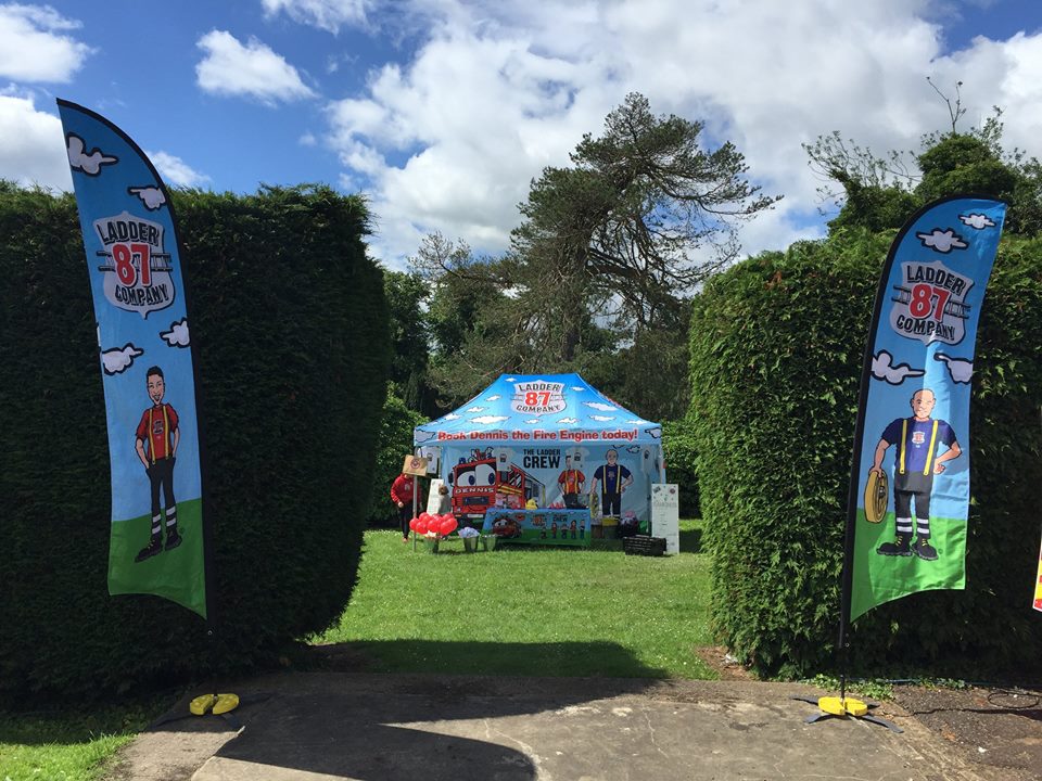 Custom Printed Gazebo for Ladder 87 Company